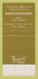 Matchbook Cover - Pala Mesa Village Fallbrook CA 30 Strike