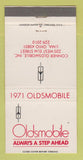 Matchbook Cover - 1971 Oldsmobile Conner Lima OH 30 Strike