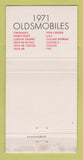 Matchbook Cover - 1971 Oldsmobile Conner Lima OH 30 Strike
