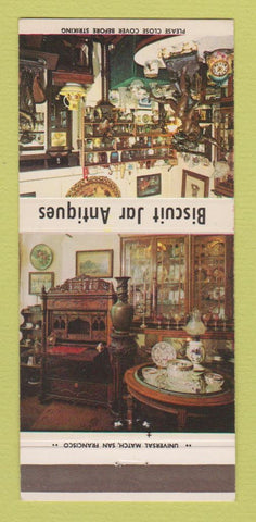 Matchbook Cover - Biscuit Jar Antiques San Francisco CA 30 Strike