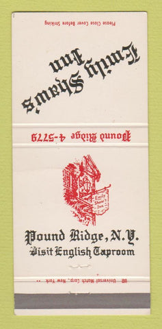 Matchbook Cover - Emily Shaw's Inn Pound Ridge NY 30 Strike