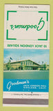 Matchbook Cover - Goodman's Oakland CA restaurant WEAR 30 Strike