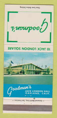 Matchbook Cover - Goodman's Oakland CA restaurant WEAR 30 Strike