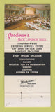Matchbook Cover - Goodman's Oakland CA restaurant WEAR 30 Strike