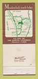 Matchbook Cover - Meadowlark Ranch Lodge San Marcos CA 30 Strike