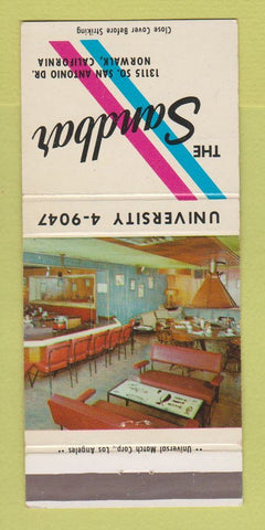 Matchbook Cover - The Sandbar Restaurant Norwalk CA 30 Strike