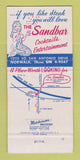 Matchbook Cover - The Sandbar Restaurant Norwalk CA 30 Strike