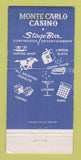Matchbook Cover - Commercial Hotel Casino Elko NV polar bear 30 Strike