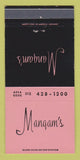 Matchbook Cover - Mangam's Restaurant Dundee IL 30 Strike