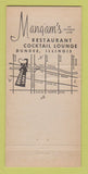 Matchbook Cover - Mangam's Restaurant Dundee IL 30 Strike