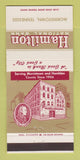 Matchbook Cover - Hamilton National Bank Morristown TN 30 Strike