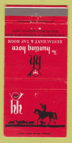 Matchbook Cover - Hunting Horn Rolling Hills Estates CA WEAR 30 Strike