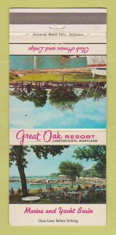 Matchbook Cover - Great Oak Resort Chestertown MD WEAR 30 Strike