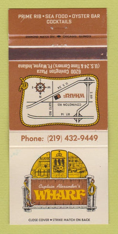 Matchbook Cover - Captain Alexander's Wharf Fort Wayne IN 30 Strike