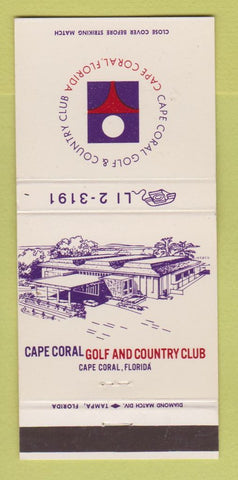 Matchbook Cover - Cape Coral Golf Country Club FL 30 Strike