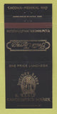Matchbook Cover - Butcher Baker Candlestick Maker Tumwater WA 30 Strike