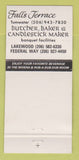 Matchbook Cover - Butcher Baker Candlestick Maker Tumwater WA 30 Strike