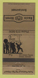 Matchbook Cover - Basin Street Restaurant Denver Colorado 30 Strike