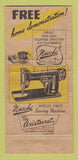 Matchbook Cover - Necchi Sewing Machines WEAR 30 Strike