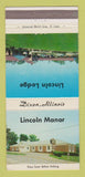 Matchbook Cover - Lincoln Lodge Dixon IL 30 Strike