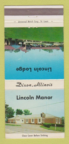 Matchbook Cover - Lincoln Lodge Dixon IL 30 Strike