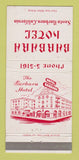 Matchbook Cover - Barbara Hotel Santa Barbara CA WEAR 30 Strike