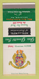 Matchbook Cover - Gus Genetti Crest Hotel Hazleton PA 30 Strike