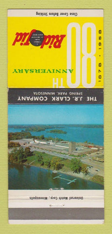 Matchbook Cover - Rid Jid JR Clark Spring Park MN 1958 30 Strike
