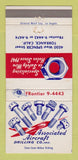Matchbook Cover - Associated Aircraft Drilling Bolts Torrance CA 30 Strike