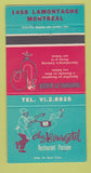 Matchbook Cover - Chez Bourgetel French Restaurant Montreal QC 30 Strike