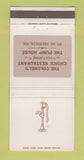 Matchbook Cover - Colonel's Choice Restaurant Aberdeen MD 30 Strike