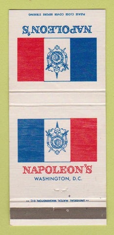 Matchbook Cover - Napoleon's Restaurant Washington DC 30 Strike