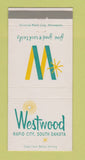 Matchbook Cover - Westwood Restaurant Rapid City SD 30 Strike