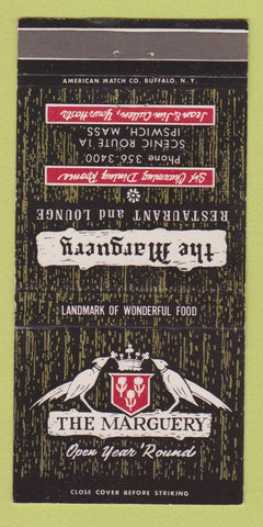 Matchbook Cover - The Marguery Restaurant Ipswich MA 30 Strike