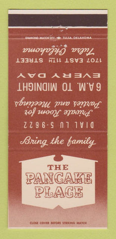 Matchbook Cover - Pancake Place Restaurant Tulsa OK 30 Strike
