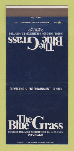 Matchbook Cover - The Blue Grass Restaurant Cleveland OH 30 Strike