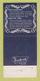 Matchbook Cover - The Blue Grass Restaurant Cleveland OH 30 Strike