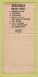 Matchbook Cover - Shamrock Motor Hotel Vidalia LA 30 Strike