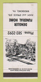 Matchbook Cover - Dengler Funeral Home Birdsboro PA WEAR 30 Strike