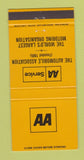 Matchbook Cover - AA Auto Service UK England 30 Strike