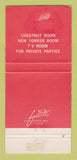 Matchbook Cover - Chasen's Restaurant Los Angeles CA WORN 30 Strike