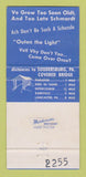 Matchbook Cover - Dutch Haven Soudersburg PA Tourism 30 Strike