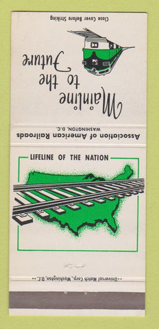 Matchbook Cover - Association of American Railroads Washington DC 30 Strike