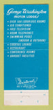 Matchbook Cover - George Washington Motor Lodges King of Prussia PA 30 Strike