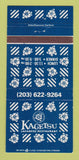 Matchbook Cover - Kagetsu Japanese Restaurant Greenwich CT 30 Strike