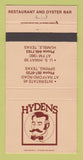 Matchbook Cover - Hydens Restaurant Spring Humble TX WEAR 30 Strike