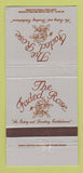 Matchbook Cover - Faded Rose Restaurant Little Rock Hot Springs AR 30 Strike