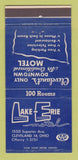 Matchbook Cover - Lake Erie Motel Cleveland OH 30 Strike