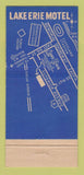 Matchbook Cover - Lake Erie Motel Cleveland OH 30 Strike