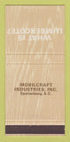 Matchbook Cover - Lumbercote Mobilcraft Industries Spartanburg SC 30 Strike